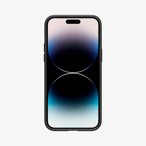 ACS04813 - iPhone 14 Pro Max Case Liquid Air in matte black showing the back